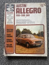 SP Workshop Manual 25- Austin Allegro OHV 1100-1300 Saloons, 1300 Estate 1973-78