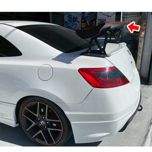 Matte Black FIT FOR Honda Civic 8th 2DR Coupe JS Rear Trunk Spoiler Wing 2011 - Picture 6 of 8