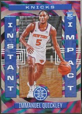2020-21 Panini Illusions - Instant Impact Pink Basketball Immanuel Quickley # NM