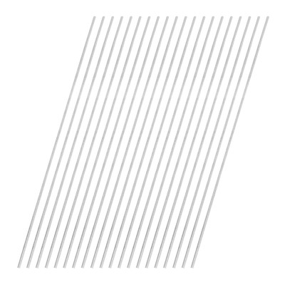 20 Stück Rundstahl, 0.7mm x 100mm SKD11 Stahl Massiver Metallstange Stabstahl Ru