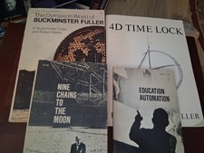4 Book Bundle Buckminster Fuller  Including The Rare Edition, 4d Time Lock