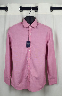 Charles Tyrwhitt Extra Slim Fit Pink Peach End On End Classic Fit M CR058 MM 18