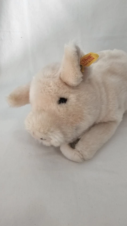 Steiff Schwein Sissi Plüsch weich 102950 liegende Säu ca.32 cm Rosa Rar Seltenes - Bild 3 von 4
