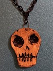 💀My Best Piece of HALLOWEEN Jewelry The Skull with the Angry Eyes ARTIST SIGNED — photo 5