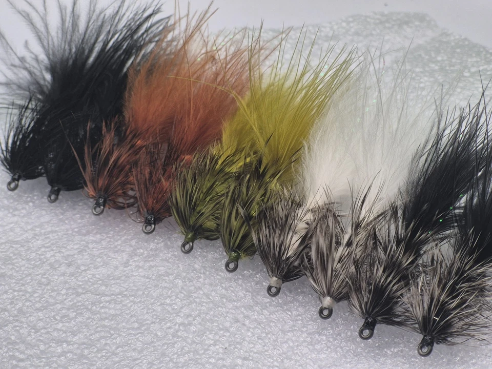 Grizzly Woolly Buggers River Stillwater Fliegenfischen Forelle Hecht Streamer... - Bild 2 von 4