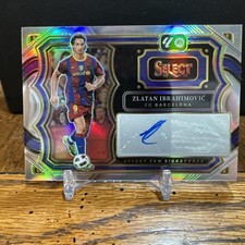 25-2026 Panini Select La Liga Zlatan Ibrahimovic FC Barcelona Silver AUTO #SF-ZI