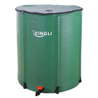 66 Gallon Collapsible Rain Barrel, Portable Water Storage Tank with Filter Spigo