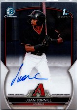 2023 Bowman Chrome #CPA-JCL Juan Corniel Prospect Autographs