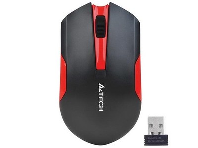 A4Tech V-TRACK G3-200N-1 Schwarz+Rot WRLS Kabellose Maus