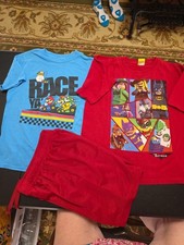 Boys Sz 4-5 Lot Of Mesh Shorts And 2 Matching Tshirts