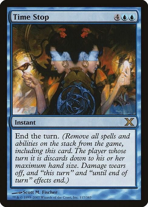 Time Stop 117 Rare 10th Edition Magic: The Gathering NM/M