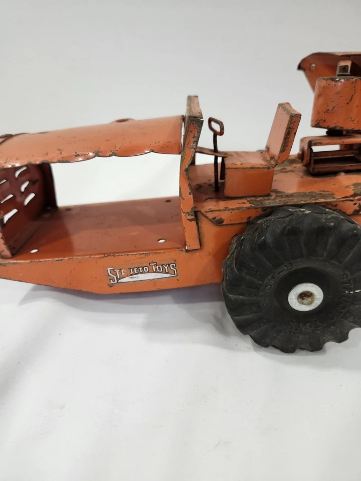 Vtg 1950's Structo Bottom Dump Earth Mover Construction Pressed Steel Toy 21" - Image 2 of 4