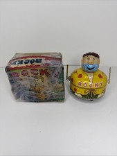 Rare Vintage Tin Flintstone Rocky Toy, MIB, 1950s, Untested Super Clean With Box