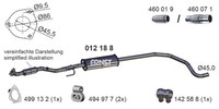 Ernst MittelschalldäMpfer (012188) FüR Opel Corsa D | Auspufftopf