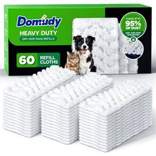 60 Count Heavy Duty Dry Sweeping Cloths Refills for Swiffer Sweeper Mop Dee...