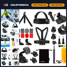 Action Camera Accessories Kit for 4K WiFi GoPro Hero 13 12 11 10 9 8 7 6 5 SJ40