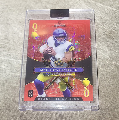 Matthew Stafford Black Tie Edition Short Print 3/3! Queen Red/yellow Refactor