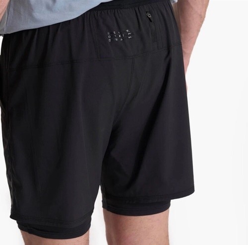 Vuori Shorts Fullerton Lined Mens Athletic Workout Black S Inseam 6” - Picture 13 of 13