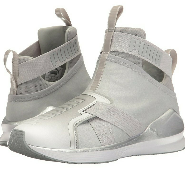 puma fierce strap white and gold