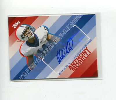 ANTHONY MORELLI ARIZONA CARDINALS 2008 TOPPS FOOTBALL AUTOGRAPH CARD THA-AM