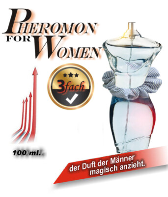 3-fach PHERON - WOMEN   Luxus hot lock Erotik PHEROMON Parfum 100 ml.   