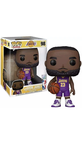 FUNKO POP  NBA: Lakers - LeBron James 10" Jumbo Figure (Purple Jersey)