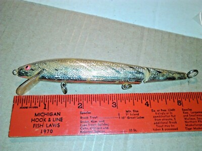OLD LURE VINTAGE FREBEL GOLDEN DOUBLE JONTED FLOATER LURE FOR BASS/WALLEYE. | eBay OLD LURE VINTAGE FREBEL GOLDEN DOUBLE JONTED FLOATER LURE FOR BASS/WALLEYE. | eBay