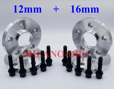 Kit 4 Distanziali Ruote ATHENA 12mm - Per Volkswagen Scirocco Dal 2008, Con Bulloni Acciaio - Foto 5