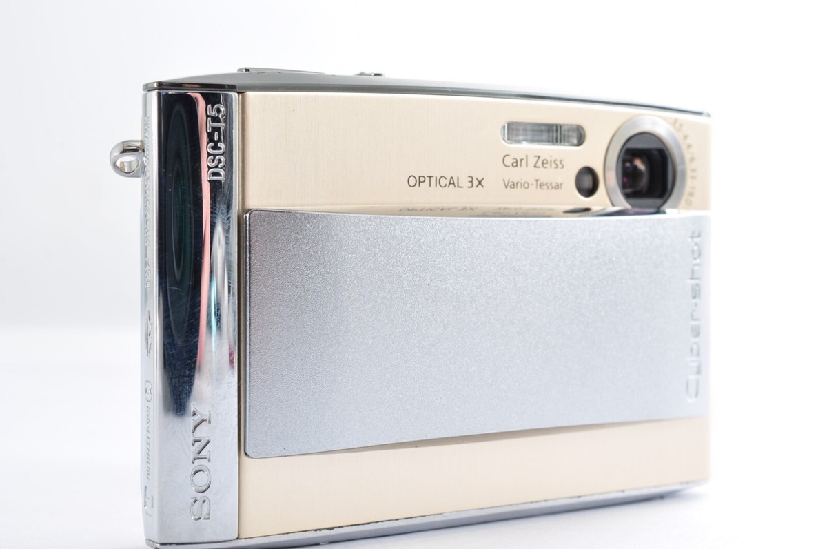 【美品】SONY DSC-T5 ゴールド Sony Cyber-shot DSC-T5 5.1MP Digital Camera - Gold for sale