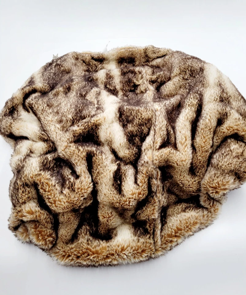 Pottery Barn Teen Luxe Faux Fur Bean Bag Cover only Brown Small NWOT - Image 2 of 4