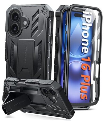for iPhone 16 Plus Case: Military Grade for iPhone 16 Plus (6.7 inch) Black