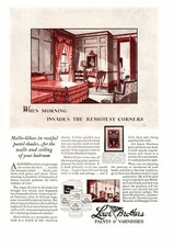 1929 Lowe Brothers Dayton Ohio Paint Varnish Mello-Gloss Pastel Bedroom Print Ad