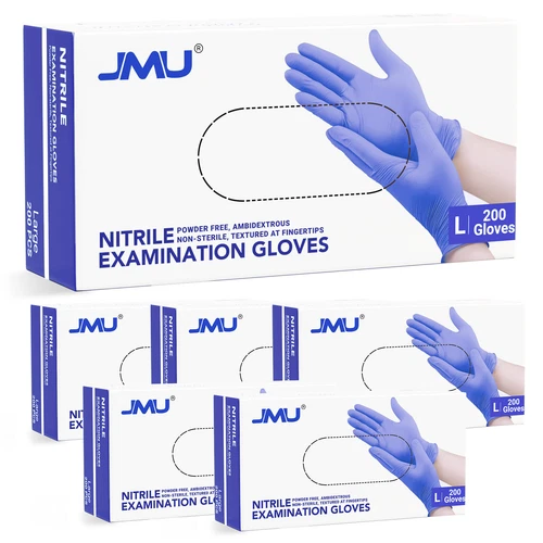 1200/Case Disposable Nitrile Gloves Medical Exam Violet Blue 3.5 Mil（XS/S/M/L）