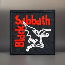 BLACK SABBATH EMBROIDERED IRON ON PATCH 3.0” X 3.0” FREE SHIPPING
