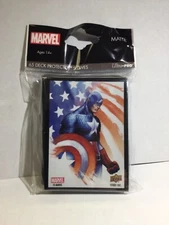 Captain America Deck Protectors 65 Count Standard  NEW Factory Sealed Fast Ship