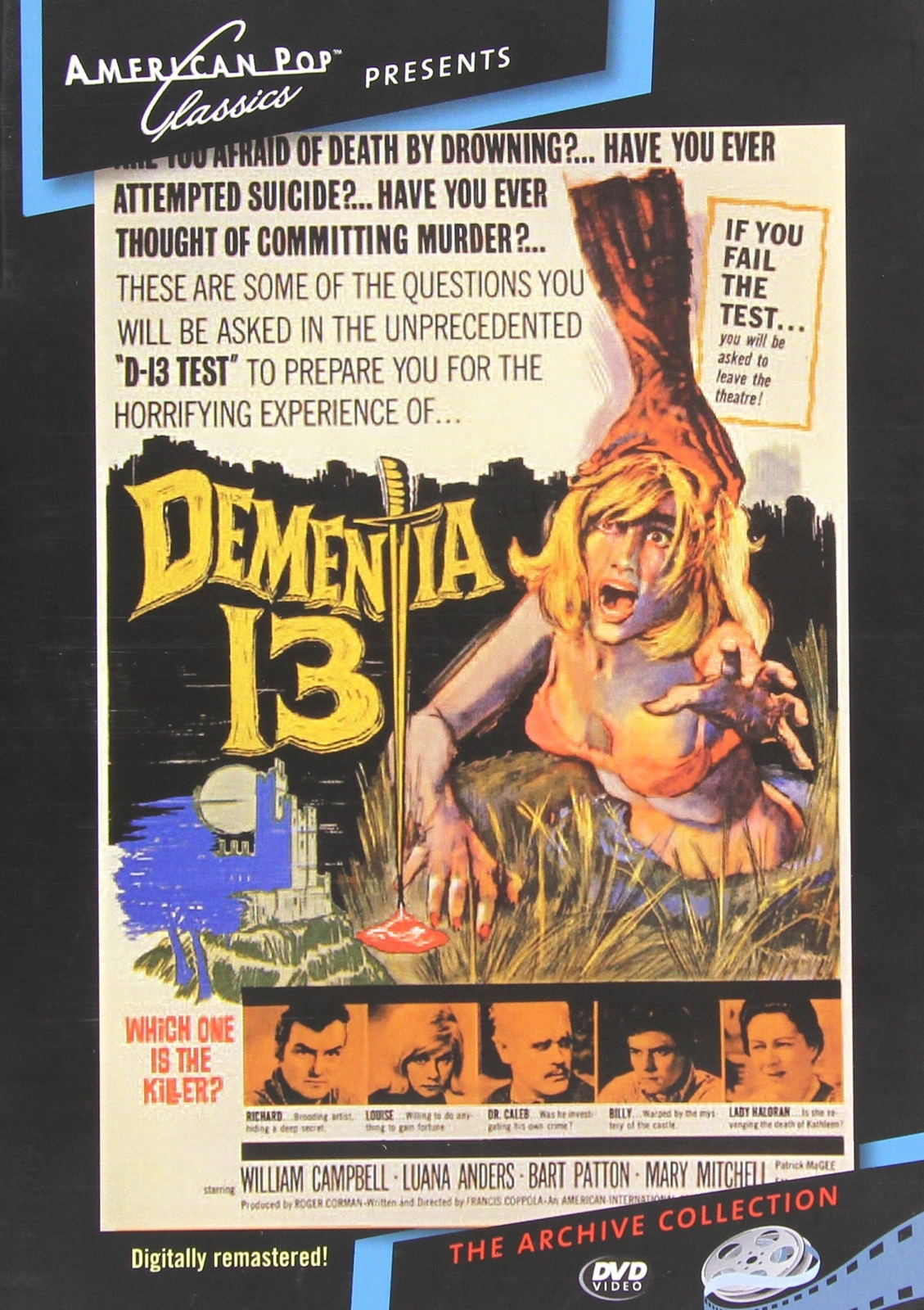 Dementia 13 (DVD) William Campbell Bart Patton Luana Anders