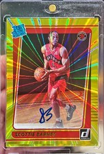2021-22 Donruss Scottie Barnes Rated Rookie Yellow Laser Variation Auto Card SSP