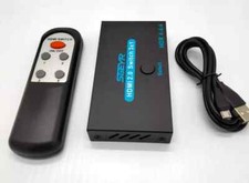 SGEYR HDMI 2.0 Switch Splitter 3 Port 4K HDMI Switcher 4 in 1 Out Metal Switch