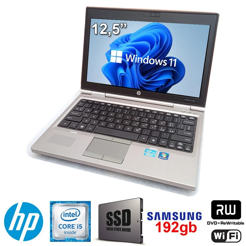 HP EliteBook 2570p · i5-3230M · 6GB · 192GB, foto 1 di 5