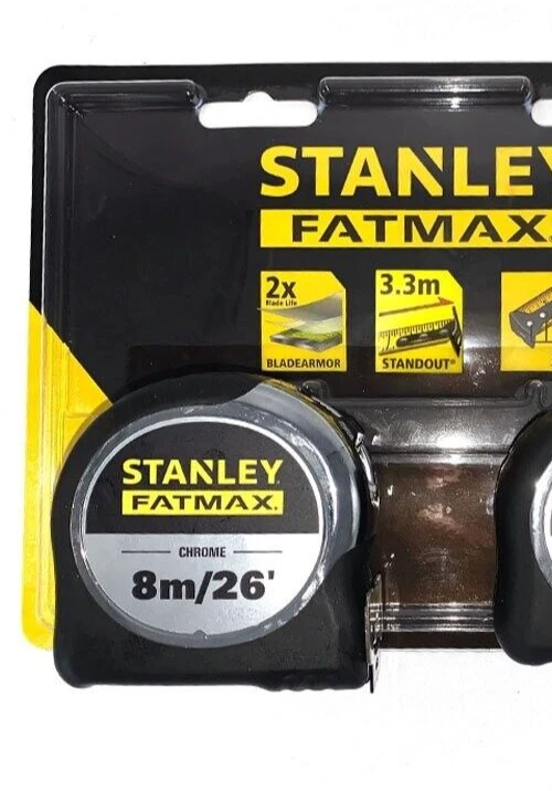 Stanley FATMAX 8M 8 Metre Measuring Tape Measure Blade Armour Metric Imperial