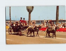 Postal Gobernador en Carruaje Fiesta Hora en Santa Bárbara California EE. UU.