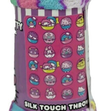 SANRIO Hello Kitty Pink Silk Touch Throw Blanket 40  x 50" "Tokyo Friends" NEW