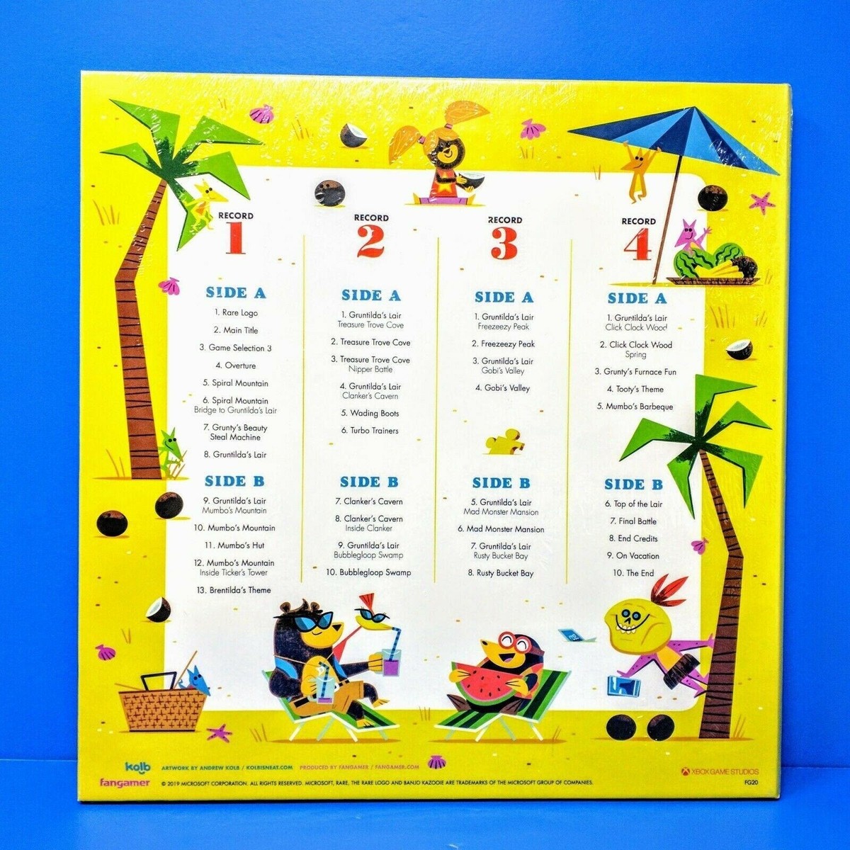 Banjo-Kazooie Video Game Vinyl Record Soundtrack 4 LP Complete Box