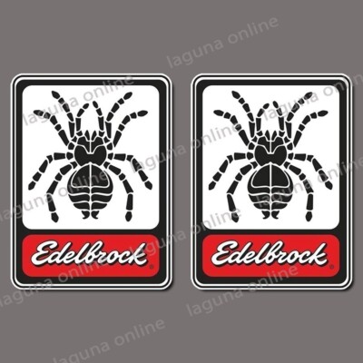 Autocollant décalcomanie imperméable brillant logo edelbrock 2