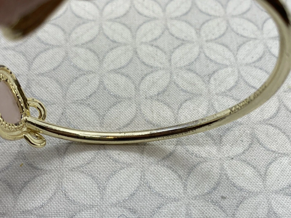 Kendra Scott Andy регулируемый браслет манжеты розовый розовый кварц золотой тон хорошо б/у - Изображение 4 из 4