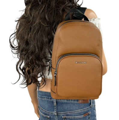 MICHAEL KORS COOPER COMMUTER SLING PACK BACKPACK PEBBLED LEATHER
