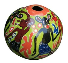 GEORGE LILANGA - ARTE AFRICANA - AFRICAN ART - Calebasse - Zucca essicata