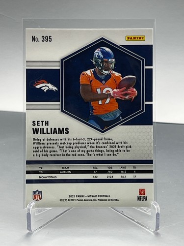 2021 PANINI MOSAIC FOOTBALL - BASE ROOKIE CARDS #301-400 - You Pick Singles - Picture 9 of 9