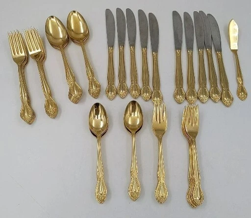 Antique gold deals silverware