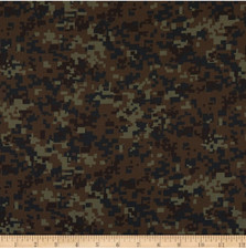 Robert Kaufman Camo Forest SRK 20273-44 Cotton Fabric by the Yard